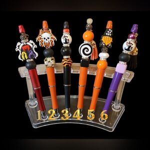 New! Custom Made Adorable Halloween Beaded Pen w/Free Ink Refill